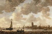 Jan van Goyen The Meuse at Dordrecht with the Grote Kerk. oil painting reproduction